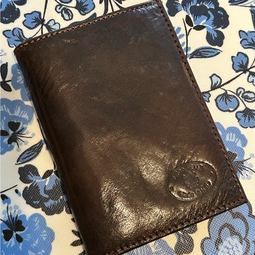 Italian Leather Vera Pelle Vertical Wallet from Florence